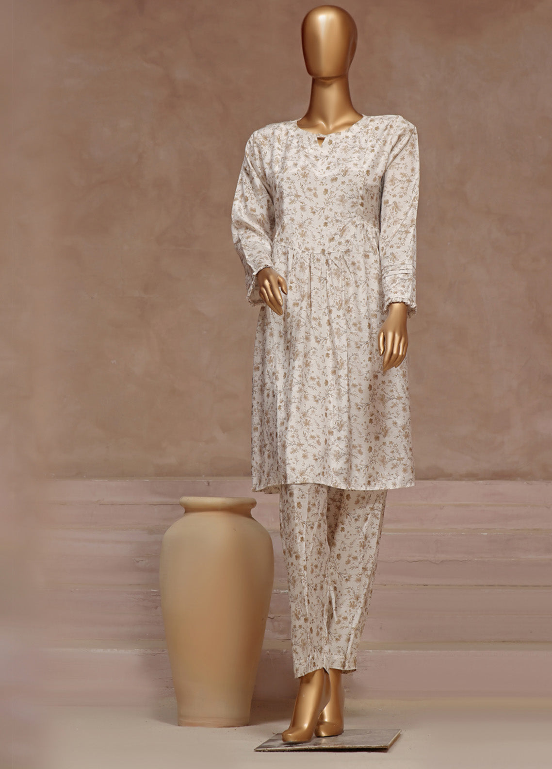 Florence By HZ Textile Printed Raw Silk 2 Piece Stitched Suit HZ24FPRSF PRF-101 VINTAGE Florence By HZ Textile Printed Raw Silk 2 Piece Stitched Suit HZ24FPRSF PRF-101 VINTAGE