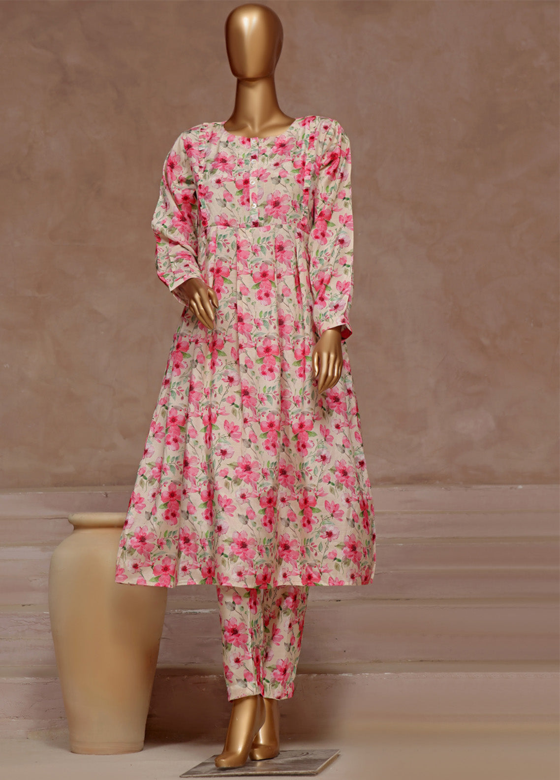 Florence By HZ Textile Printed Raw Silk 2 Piece Stitched Suit HZ24FPRSF PRF-104 BLUSH Florence By HZ Textile Printed Raw Silk 2 Piece Stitched Suit HZ24FPRSF PRF-104 BLUSH