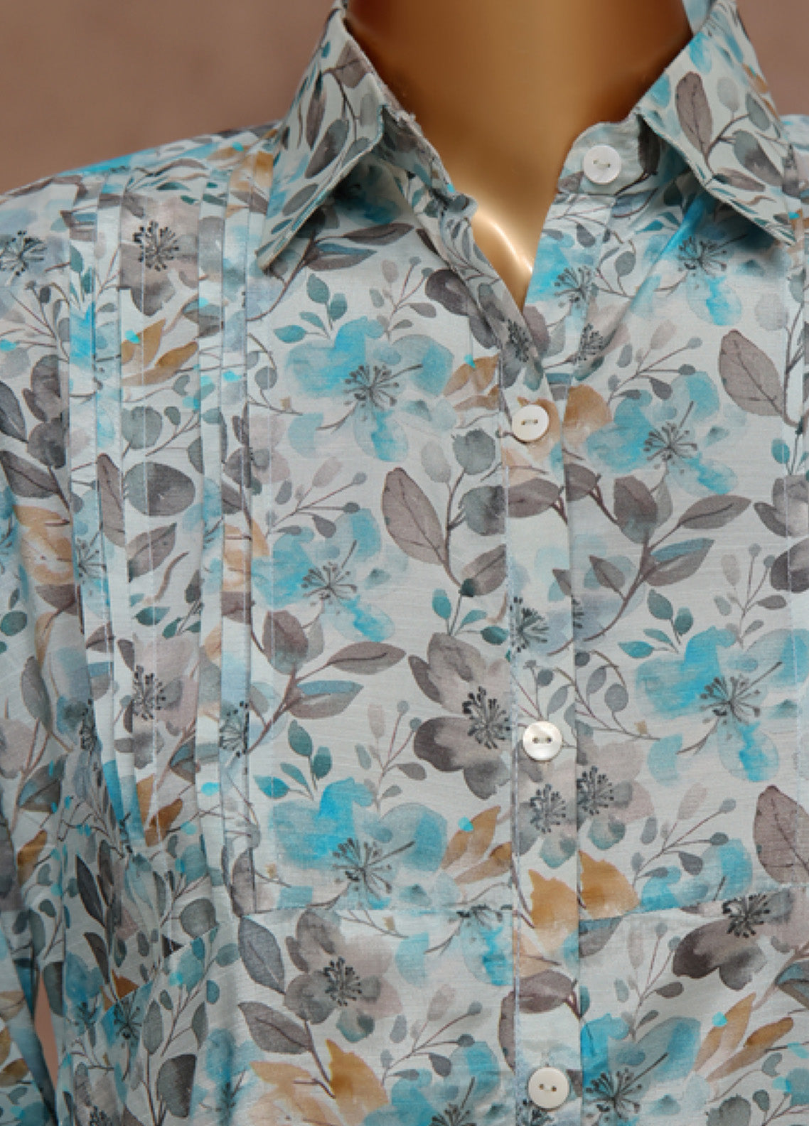 Florence By HZ Textile Printed Raw Silk 2 Piece Stitched Suit HZ24FPRSF PRF-105 ICE BERG Florence By HZ Textile Printed Raw Silk 2 Piece Stitched Suit HZ24FPRSF PRF-105 ICE BERG