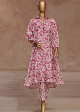 Florence By HZ Textile Printed Raw Silk 2 Piece Stitched Suit HZ24FPRSF PRF-106 PASTEL