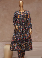 Florence By HZ Textile Printed Raw Silk 2 Piece Stitched Suit HZ24FPRSF PRF-108 VIBRANT