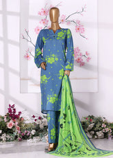 Florence Wintry By HZ Textiles Printed Linen 3 Piece Stitched Suit HZ25FW D-LNP-2513