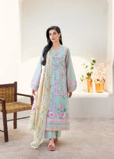 Florent Digital Printed Lawn 3 Piece Unstitched Suit FL25LP D-1A