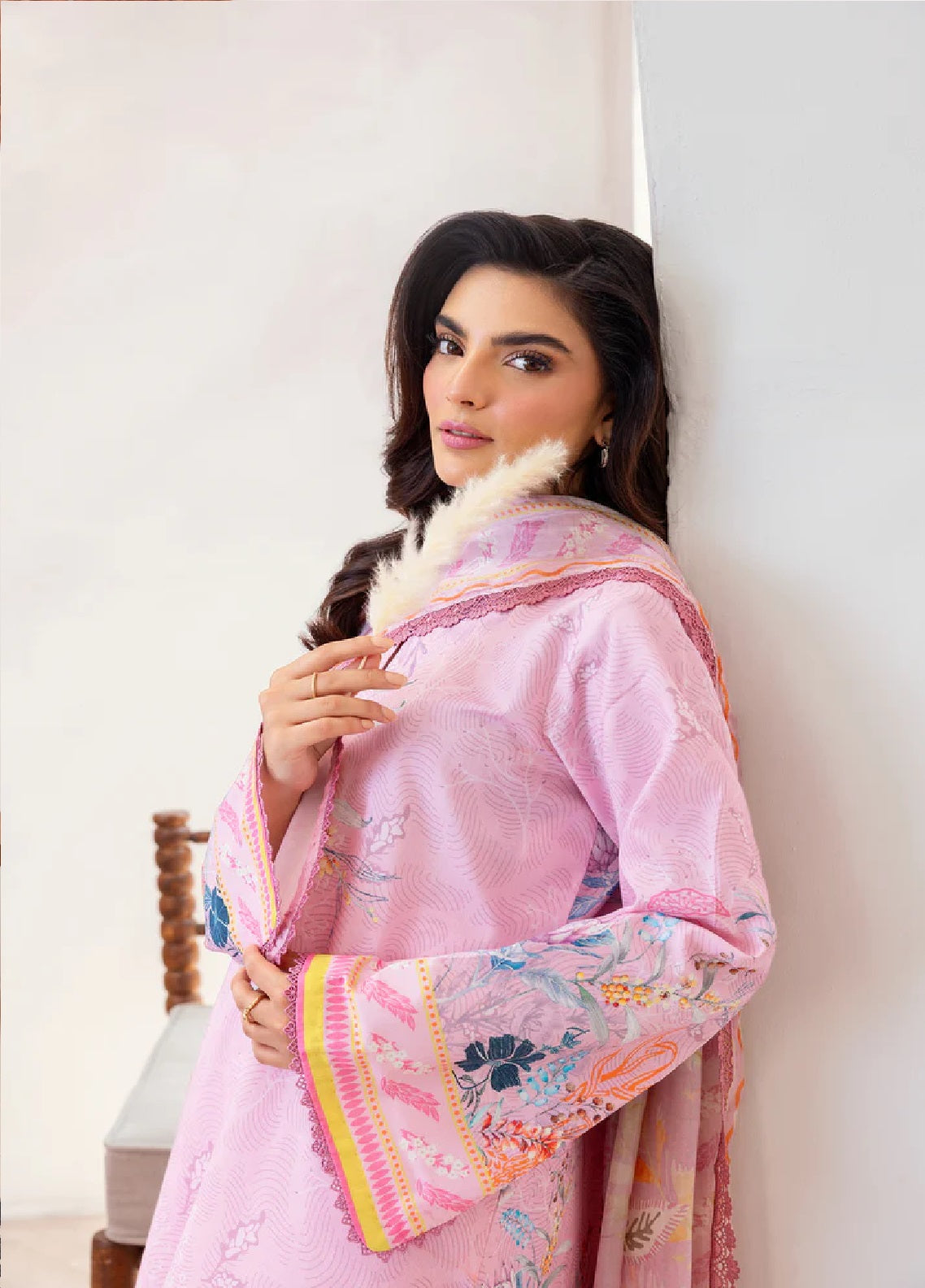 Florent Digital Printed Lawn 3 Piece Unstitched Suit FL25LP D-7B Florent Digital Printed Lawn 3 Piece Unstitched Suit FL25LP D-7B