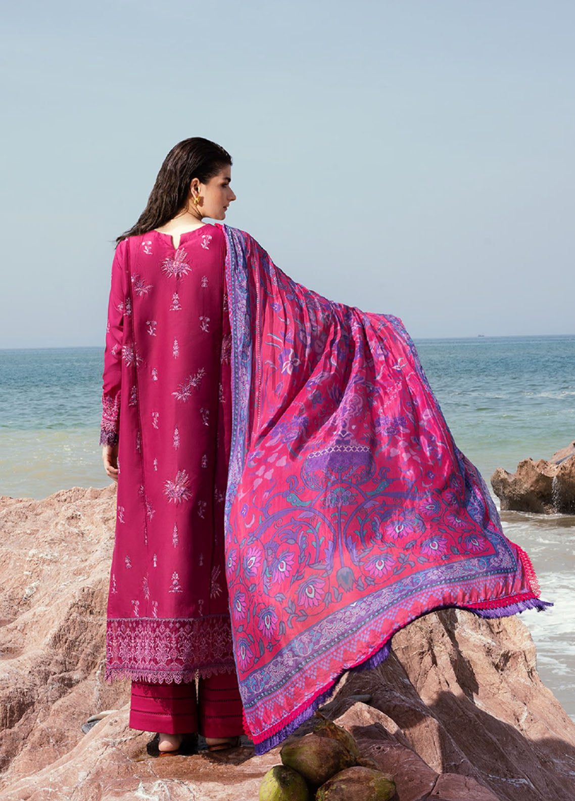 Florent Eid Edit Embroidered Lawn 3 Piece Unstitched Suit FL24EEL D-2A Florent Eid Edit Embroidered Lawn 3 Piece Unstitched Suit FL24EEL D-2A