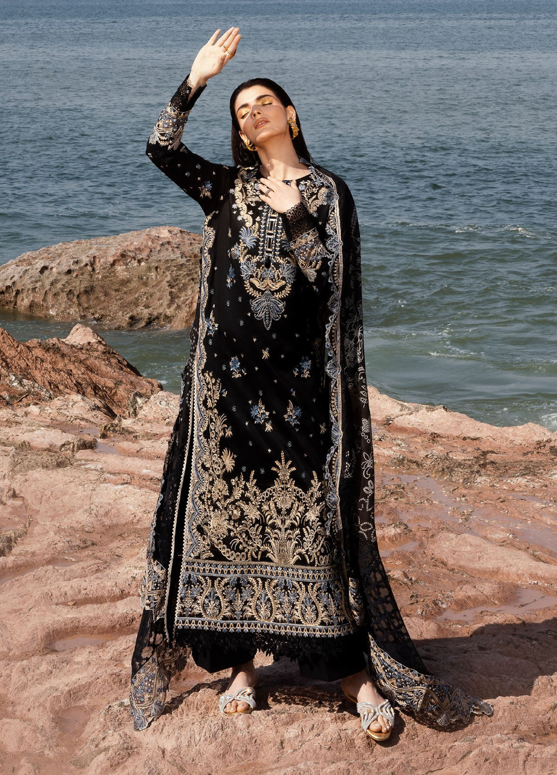 Florent Eid Edit Embroidered Lawn 3 Piece Unstitched Suit FL24EEL D-3A Florent Eid Edit Embroidered Lawn 3 Piece Unstitched Suit FL24EEL D-3A