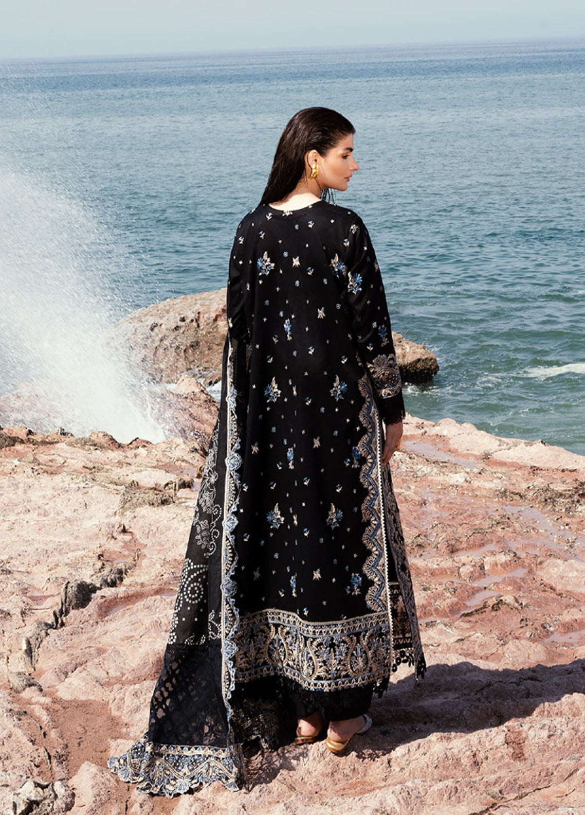 Florent Eid Edit Embroidered Lawn 3 Piece Unstitched Suit FL24EEL D-3A Florent Eid Edit Embroidered Lawn 3 Piece Unstitched Suit FL24EEL D-3A