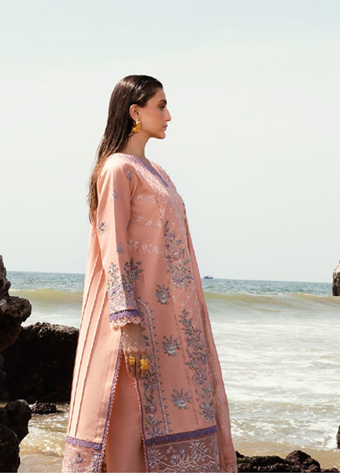 Florent Eid Edit Embroidered Lawn 3 Piece Unstitched Suit FL24EEL D-4A Florent Eid Edit Embroidered Lawn 3 Piece Unstitched Suit FL24EEL D-4A