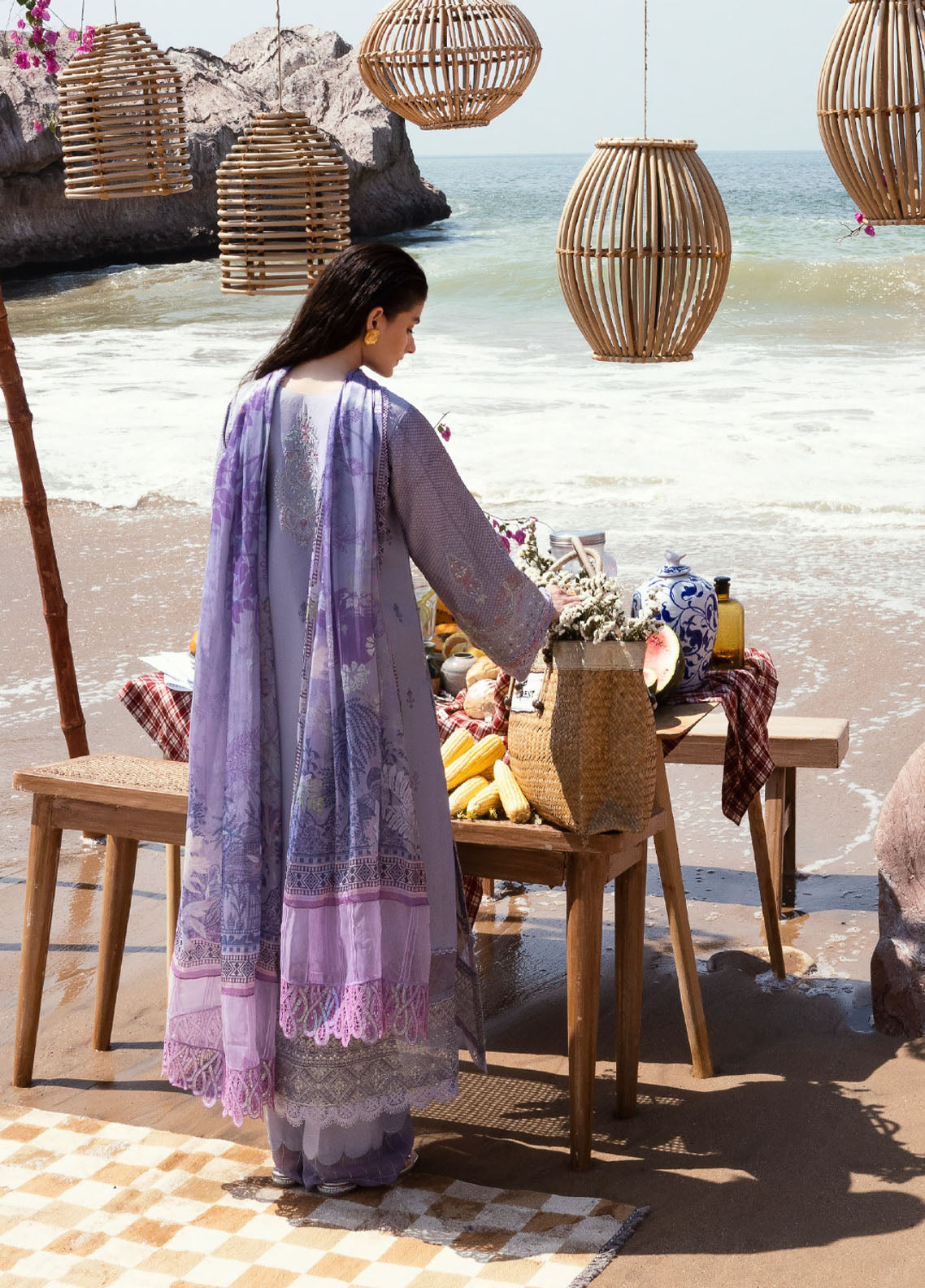 Florent Eid Edit Embroidered Lawn 3 Piece Unstitched Suit FL24EEL D-5B Florent Eid Edit Embroidered Lawn 3 Piece Unstitched Suit FL24EEL D-5B