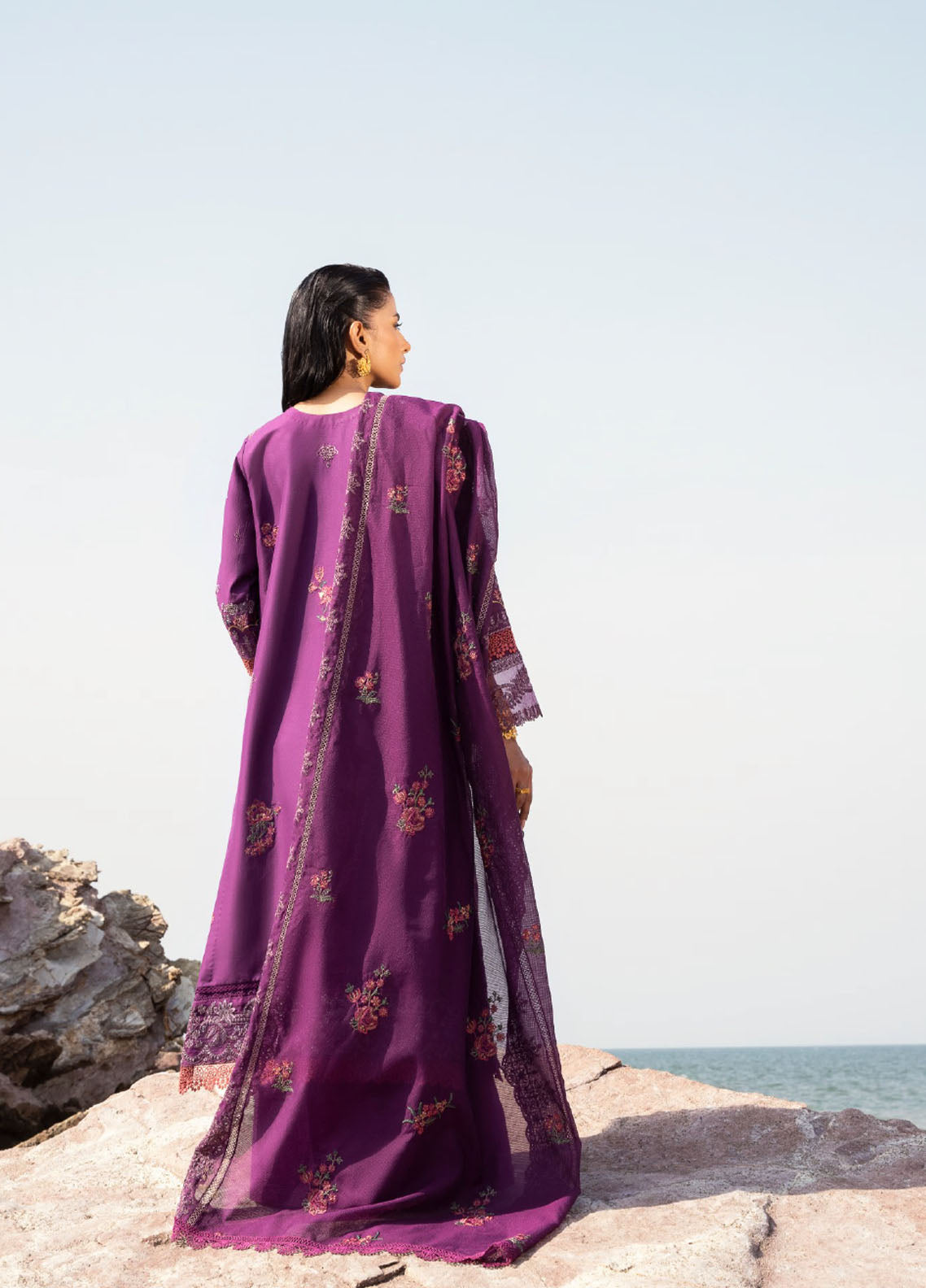 Florent Eid Edit Embroidered Lawn 3 Piece Unstitched Suit FL24EEL D-6B Florent Eid Edit Embroidered Lawn 3 Piece Unstitched Suit FL24EEL D-6B