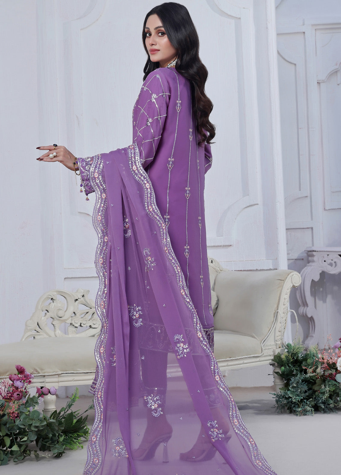 Florum By Soghat Creation Embroidered Chiffon 3 Piece Unstitched Suit SC25FLC D-04 Florum By Soghat Creation Embroidered Chiffon 3 Piece Unstitched Suit SC25FLC D-04