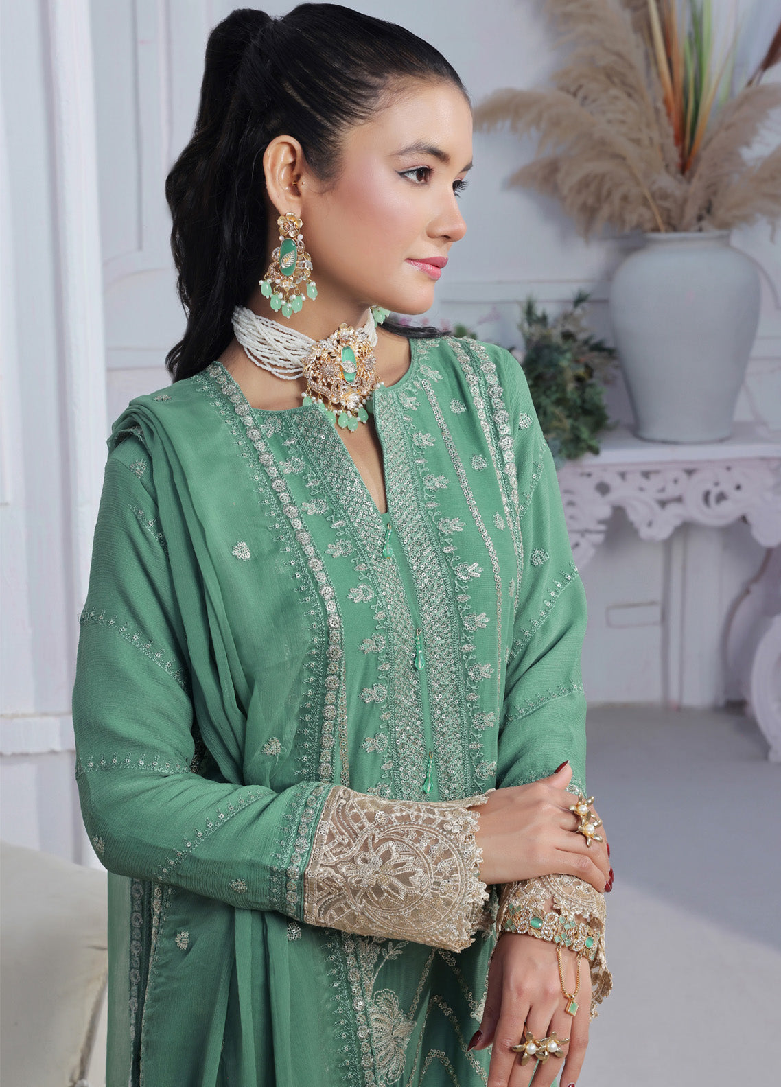 Florum By Soghat Creation Embroidered Chiffon 3 Piece Unstitched Suit SC25FLC D-05 Florum By Soghat Creation Embroidered Chiffon 3 Piece Unstitched Suit SC25FLC D-05