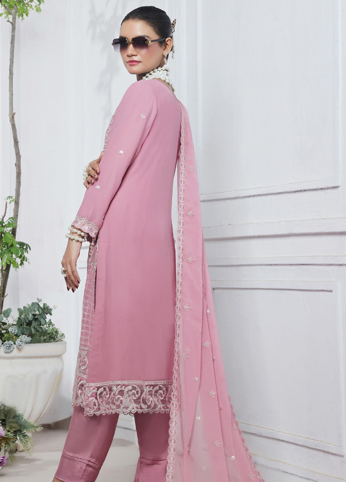 Florum By Soghat Creation Embroidered Chiffon 3 Piece Unstitched Suit SC25FLC D-08 Florum By Soghat Creation Embroidered Chiffon 3 Piece Unstitched Suit SC25FLC D-08
