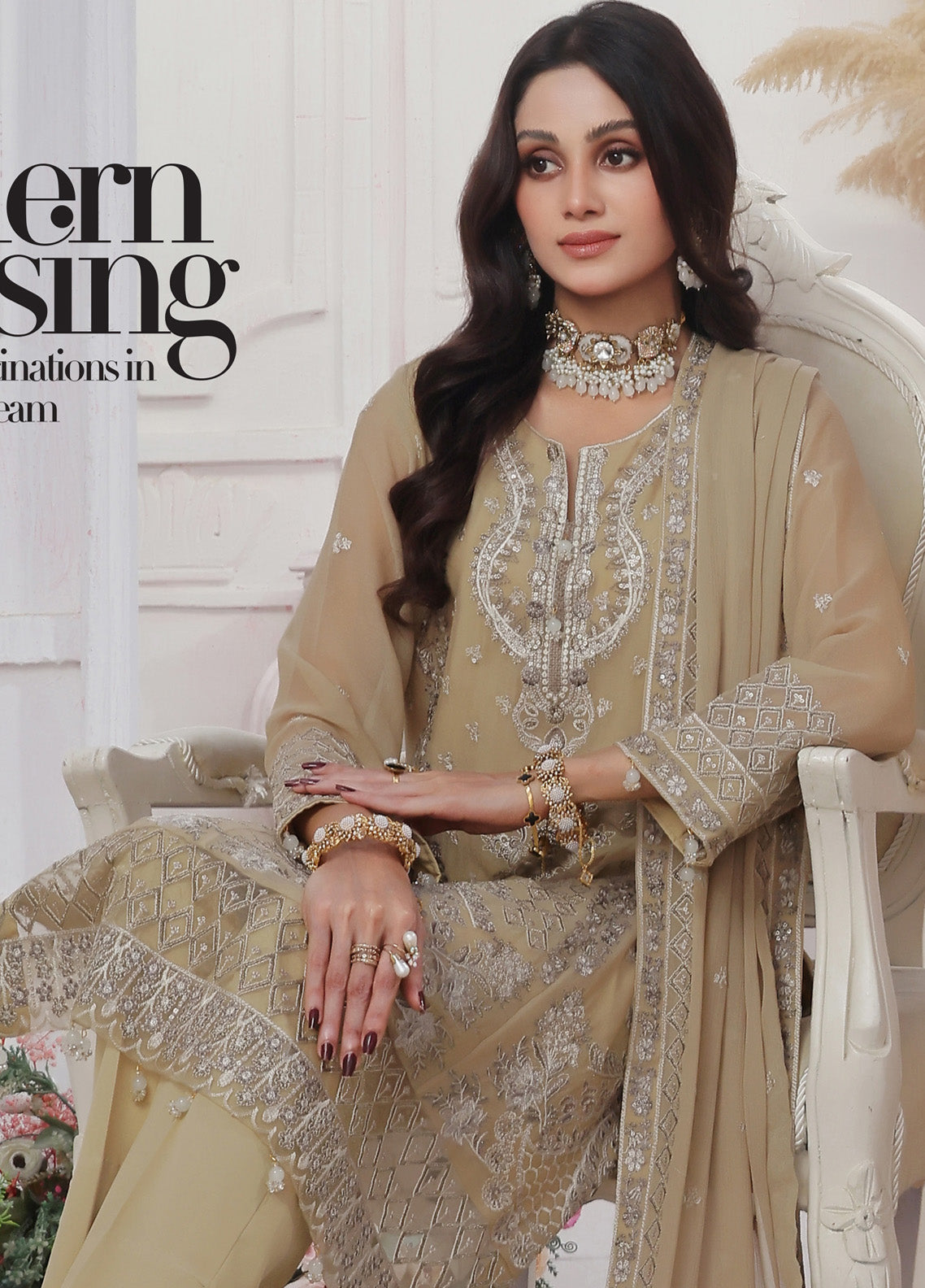 Florum By Soghat Creation Embroidered Chiffon 3 Piece Stitched Suit SC25FLC D-01 Florum By Soghat Creation Embroidered Chiffon 3 Piece Stitched Suit SC25FLC D-01