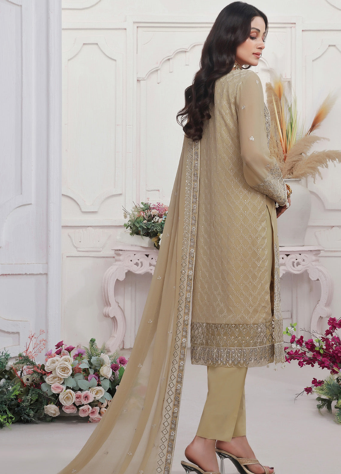 Florum By Soghat Creation Embroidered Chiffon 3 Piece Stitched Suit SC25FLC D-01 Florum By Soghat Creation Embroidered Chiffon 3 Piece Stitched Suit SC25FLC D-01