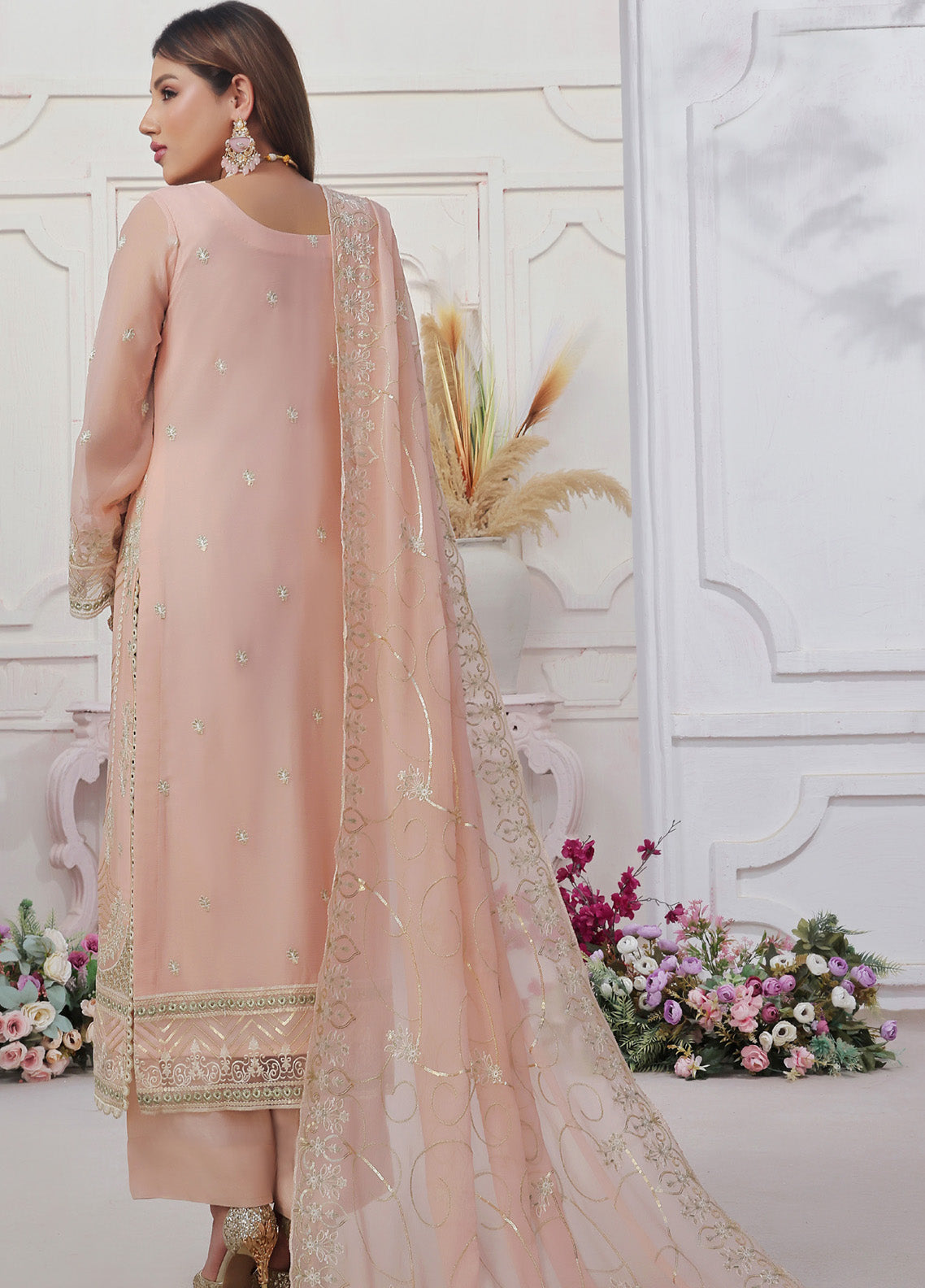 Florum By Soghat Creation Embroidered Chiffon 3 Piece Stitched Suit SC25FLC D-03 Florum By Soghat Creation Embroidered Chiffon 3 Piece Stitched Suit SC25FLC D-03