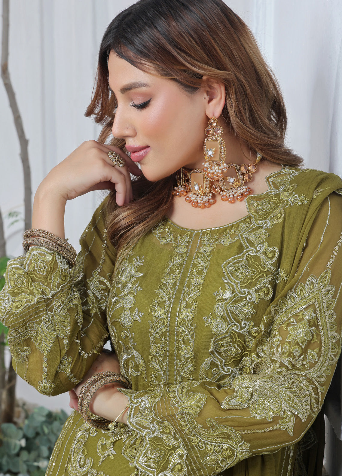 Florum By Soghat Creation Embroidered Chiffon 3 Piece Stitched Suit SC25FLC D-07 Florum By Soghat Creation Embroidered Chiffon 3 Piece Stitched Suit SC25FLC D-07