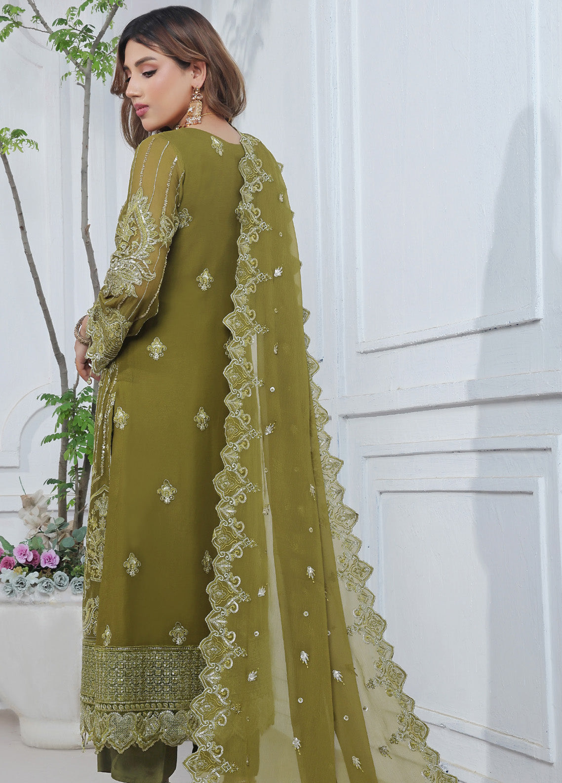 Florum By Soghat Creation Embroidered Chiffon 3 Piece Stitched Suit SC25FLC D-07 Florum By Soghat Creation Embroidered Chiffon 3 Piece Stitched Suit SC25FLC D-07