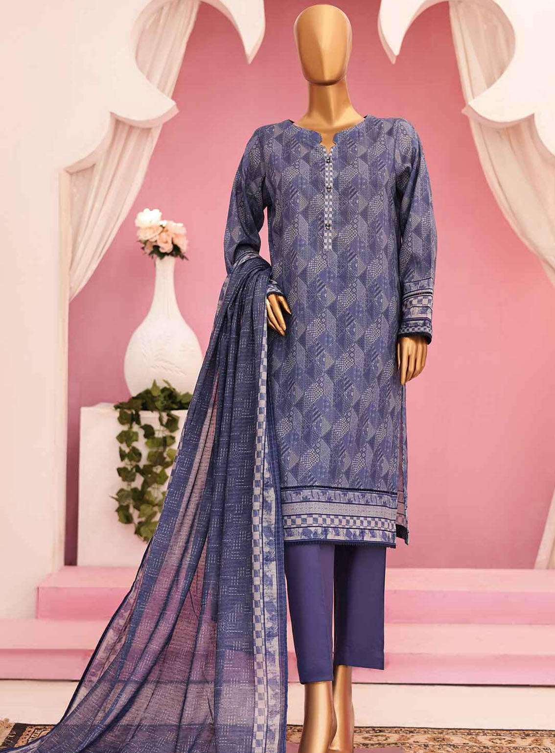 Gardenia By HZ Textile Digital Printed Lawn 3 Piece Stitched Suit HZ24G PSL423 Gardenia By HZ Textile Digital Printed Lawn 3 Piece Stitched Suit HZ24G PSL423