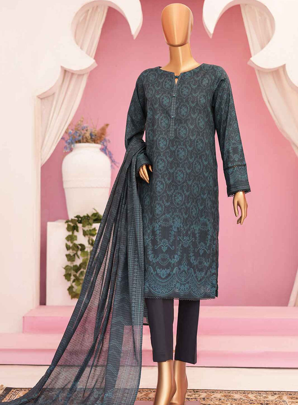 Gardenia By HZ Textile Digital Printed Lawn 3 Piece Stitched Suit HZ24G PSL424 Gardenia By HZ Textile Digital Printed Lawn 3 Piece Stitched Suit HZ24G PSL424