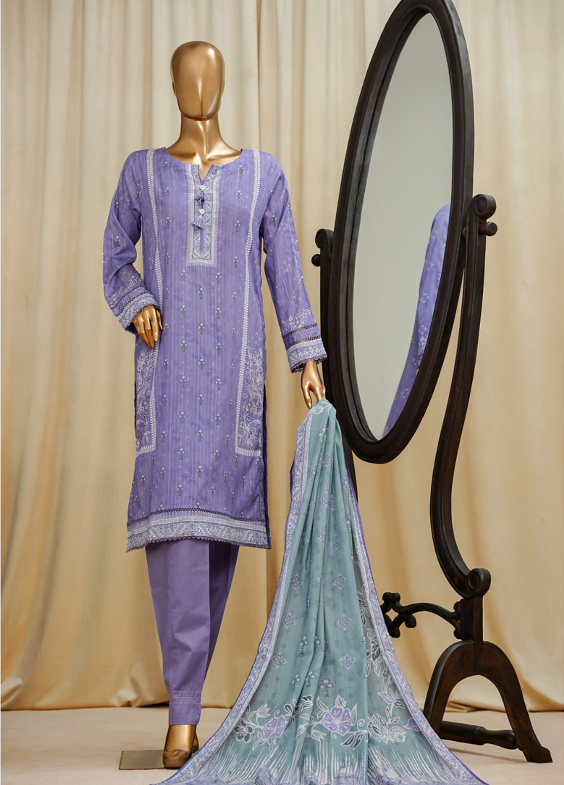 Gardenia By HZ Textile Printed Lawn 3 Piece Stitched Suit HZ24G PDL-710 Gardenia By HZ Textile Printed Lawn 3 Piece Stitched Suit HZ24G PDL-710