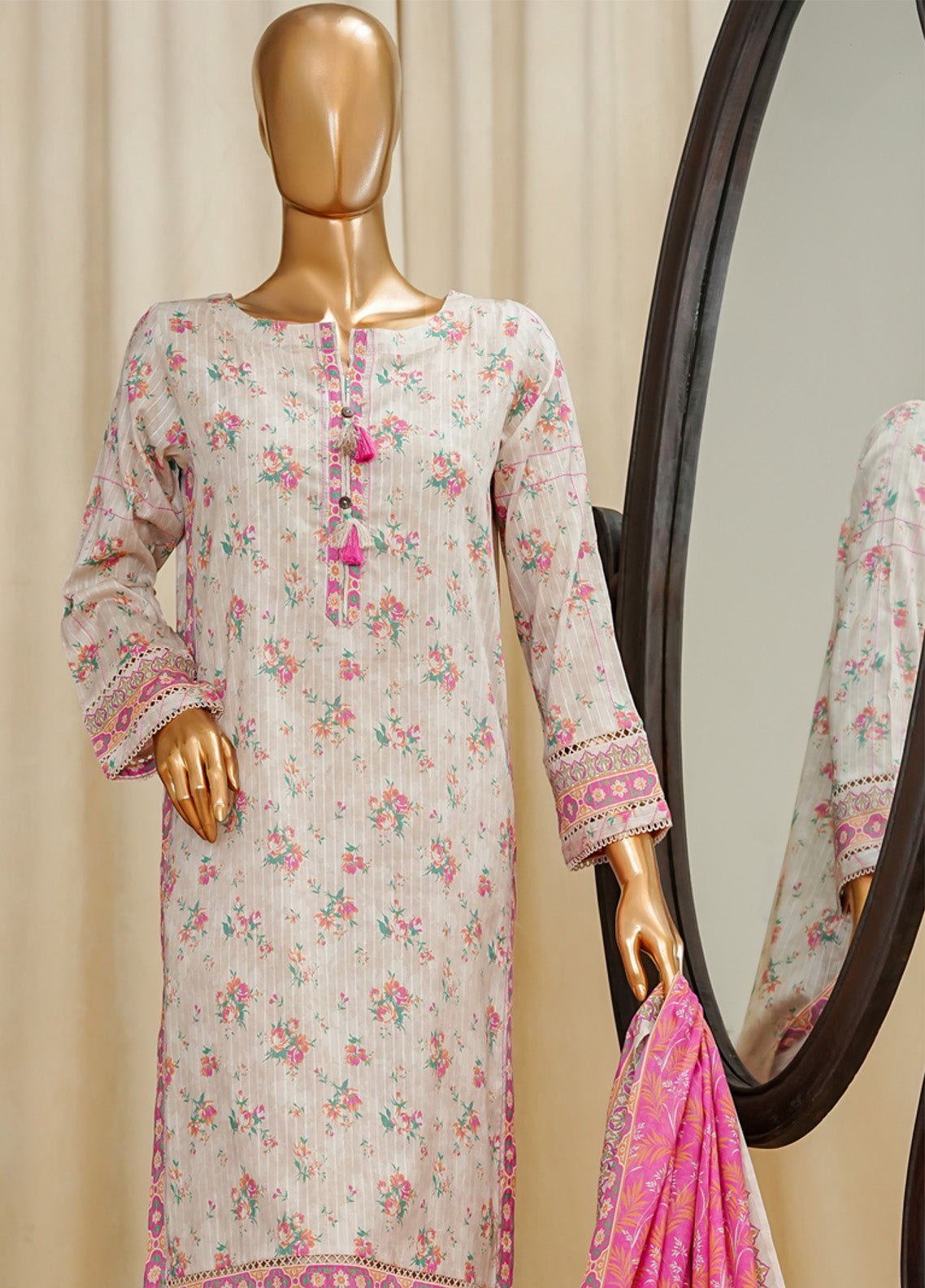 Gardenia By HZ Textile Printed Lawn 3 Piece Stitched Suit HZ24G PDL-712-LB Gardenia By HZ Textile Printed Lawn 3 Piece Stitched Suit HZ24G PDL-712-LB