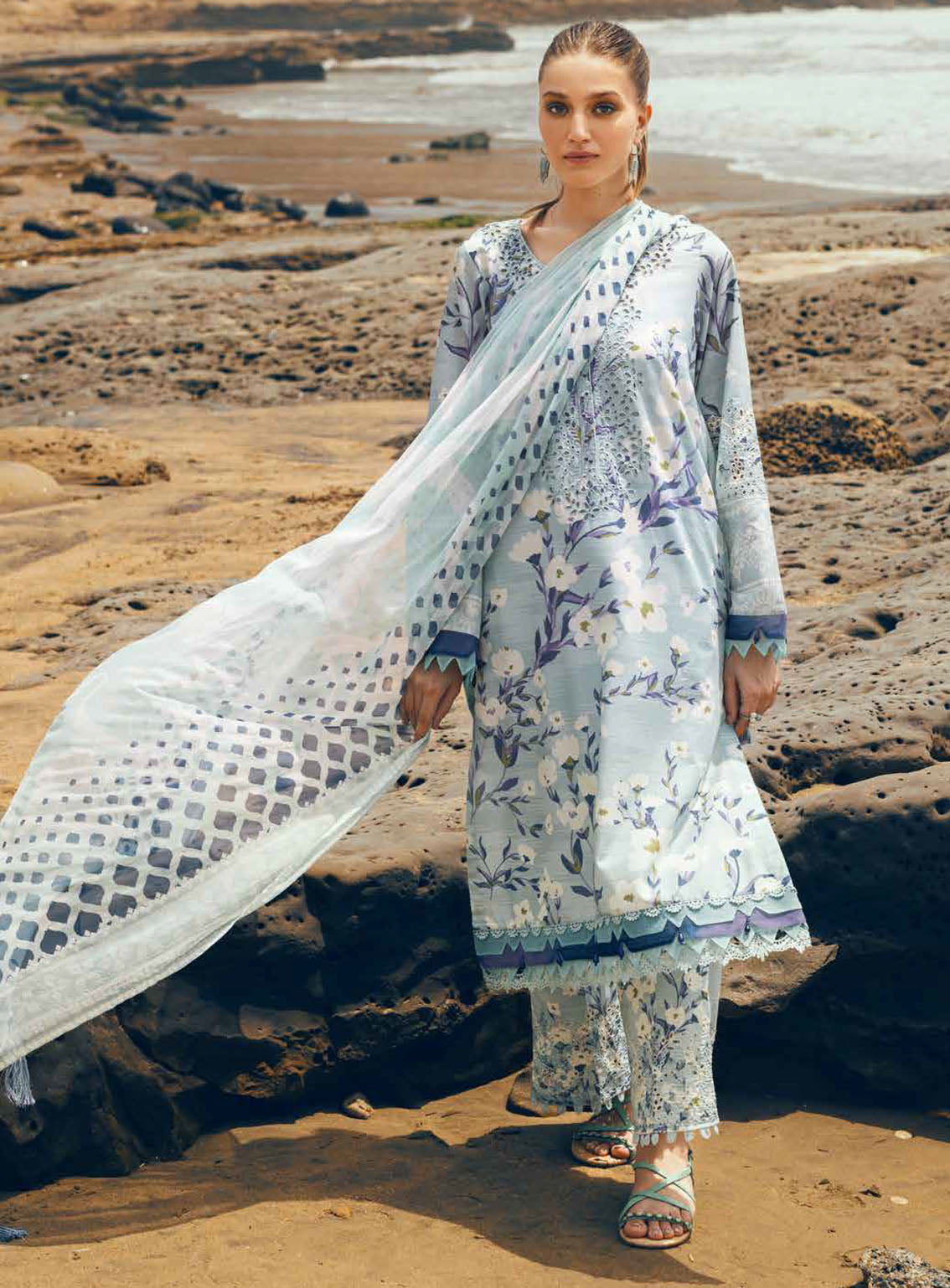 Gardenia By Nureh Chikankari Lawn 3 Piece Unstitched Suit NU24GC NSG-151 Gardenia By Nureh Chikankari Lawn 3 Piece Unstitched Suit NU24GC NSG-151