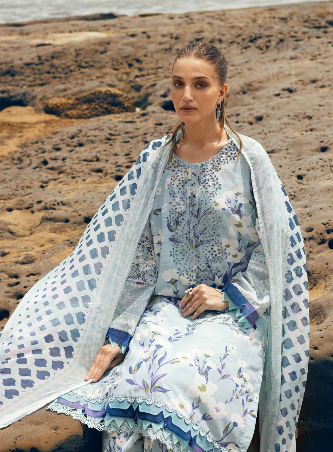 Gardenia By Nureh Chikankari Lawn 3 Piece Unstitched Suit NU24GC NSG-151 Gardenia By Nureh Chikankari Lawn 3 Piece Unstitched Suit NU24GC NSG-151