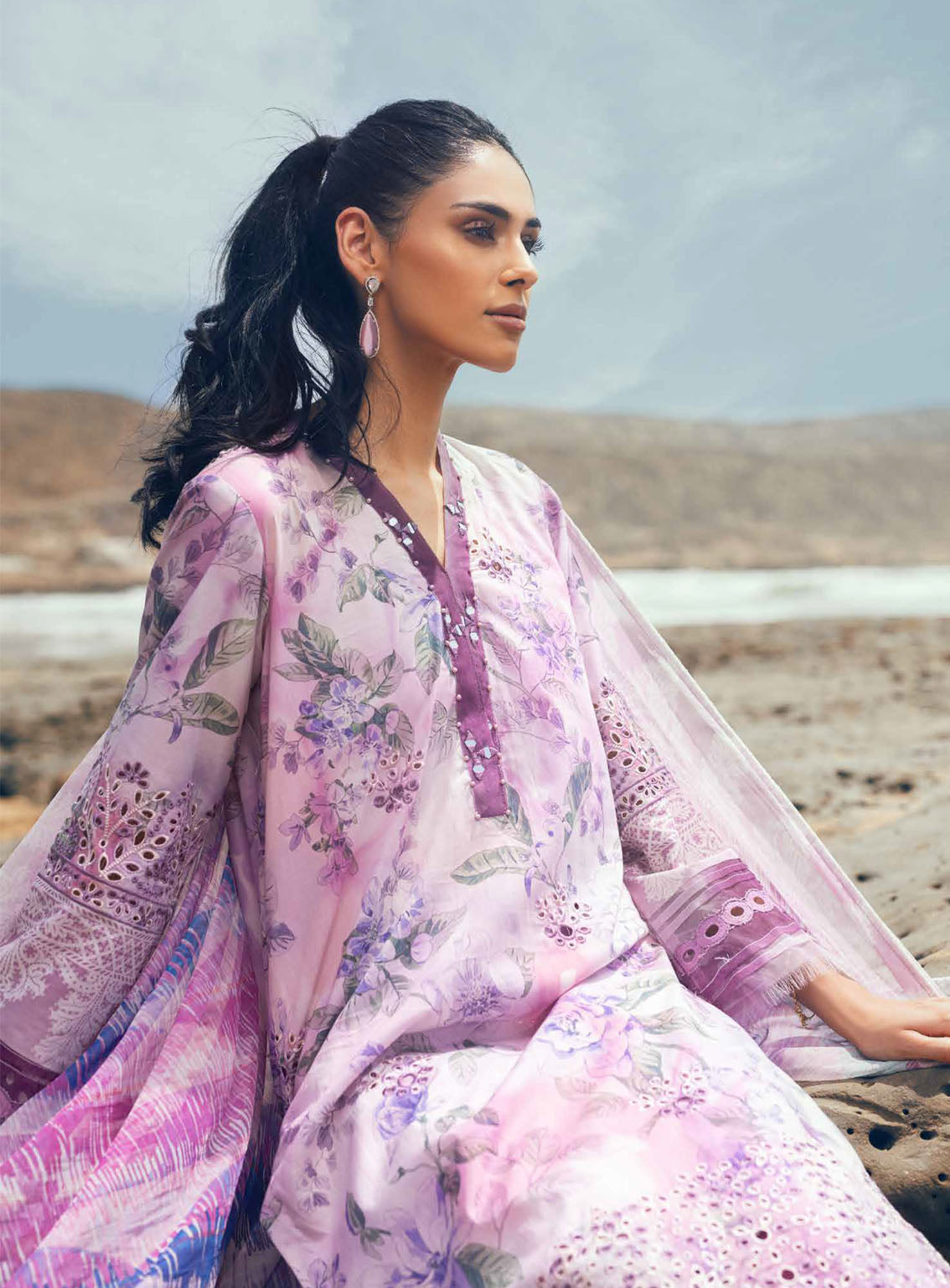 Gardenia By Nureh Chikankari Lawn 3 Piece Unstitched Suit NU24GC NSG-152 Gardenia By Nureh Chikankari Lawn 3 Piece Unstitched Suit NU24GC NSG-152