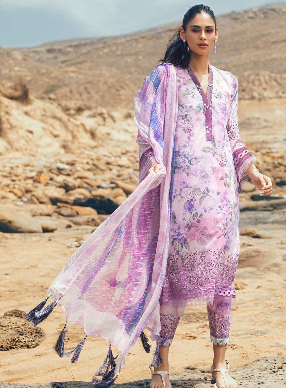 Gardenia By Nureh Chikankari Lawn 3 Piece Unstitched Suit NU24GC NSG-152 Gardenia By Nureh Chikankari Lawn 3 Piece Unstitched Suit NU24GC NSG-152