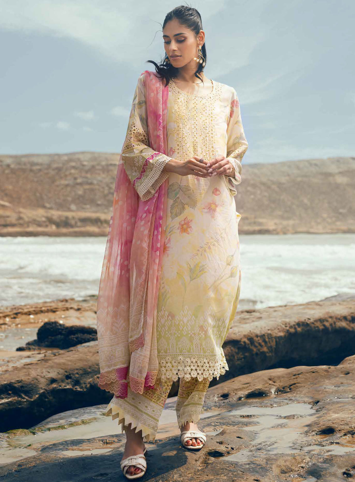 Gardenia By Nureh Chikankari Lawn 3 Piece Unstitched Suit NU24GC NSG-153 Gardenia By Nureh Chikankari Lawn 3 Piece Unstitched Suit NU24GC NSG-153