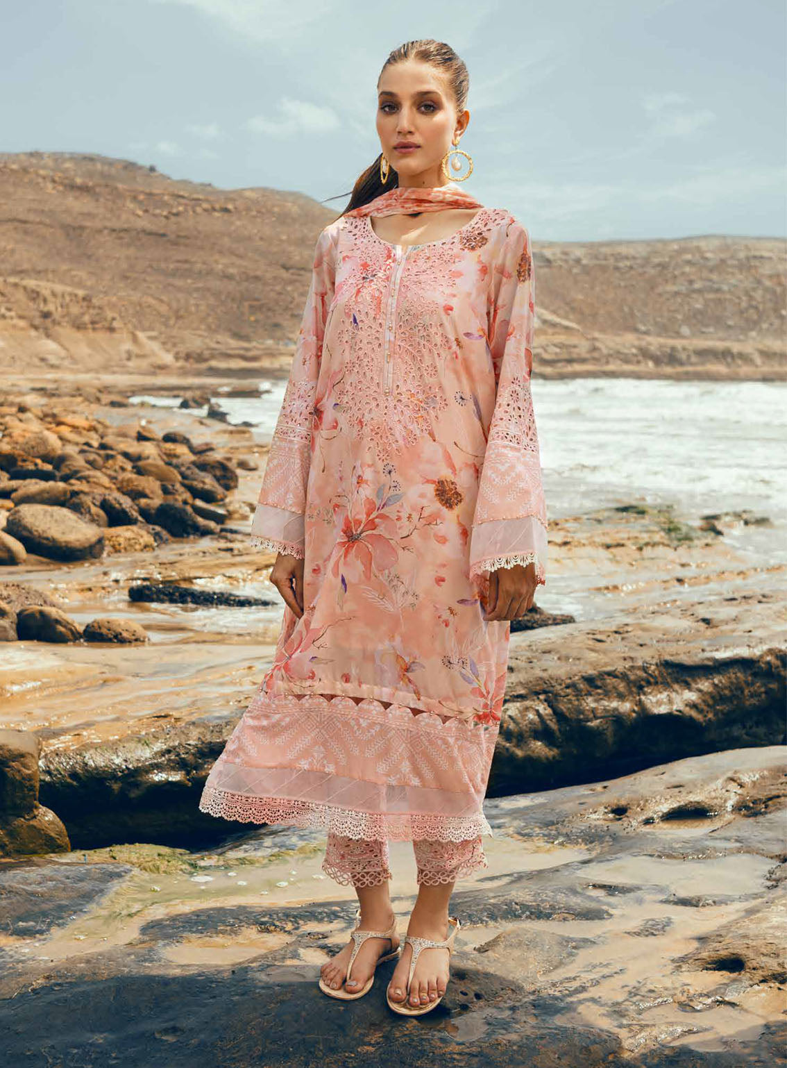 Gardenia By Nureh Chikankari Lawn 3 Piece Unstitched Suit NU24GC NSG-154 Gardenia By Nureh Chikankari Lawn 3 Piece Unstitched Suit NU24GC NSG-154