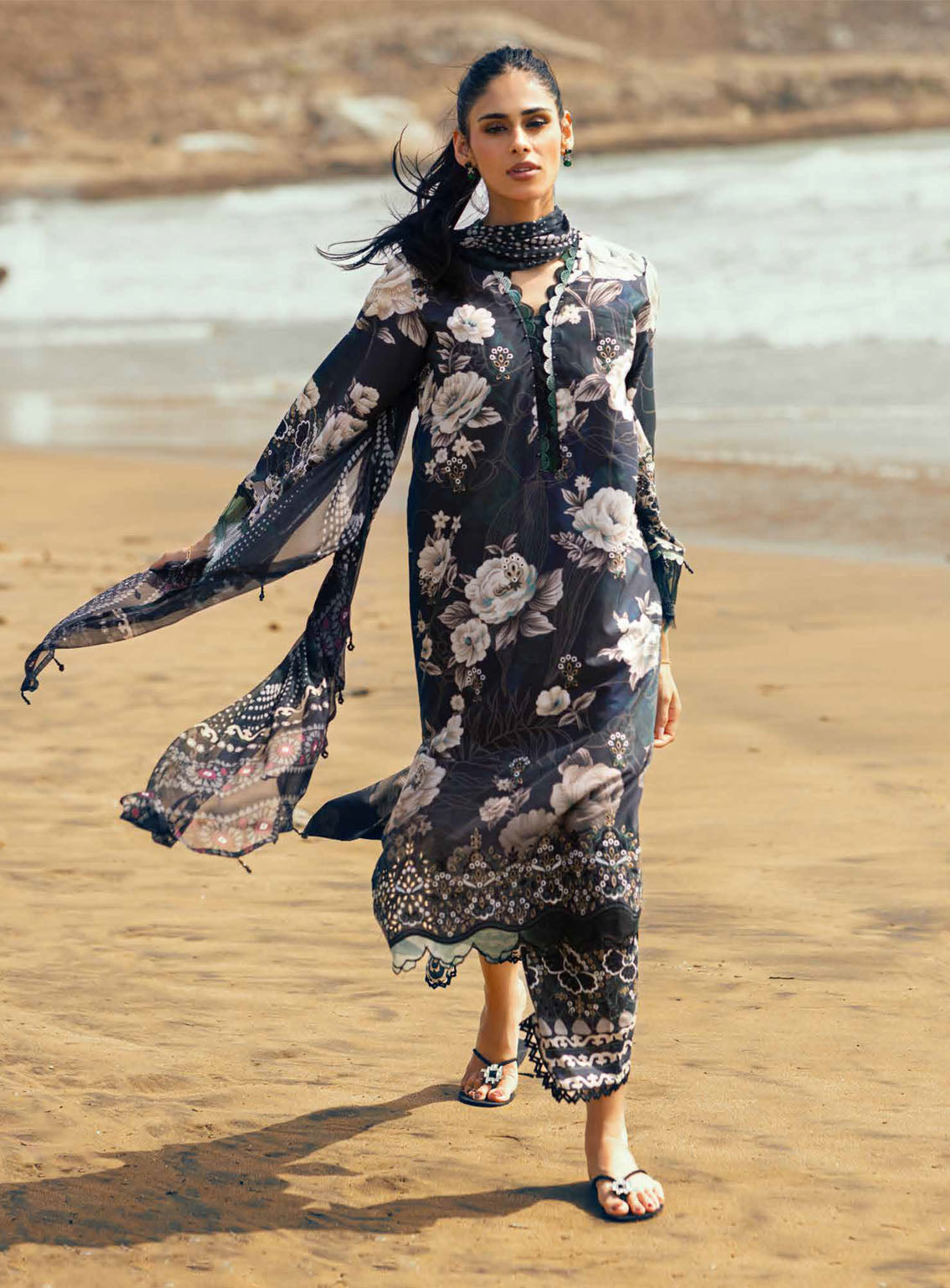 Gardenia By Nureh Chikankari Lawn 3 Piece Unstitched Suit NU24GC NSG-155 Gardenia By Nureh Chikankari Lawn 3 Piece Unstitched Suit NU24GC NSG-155