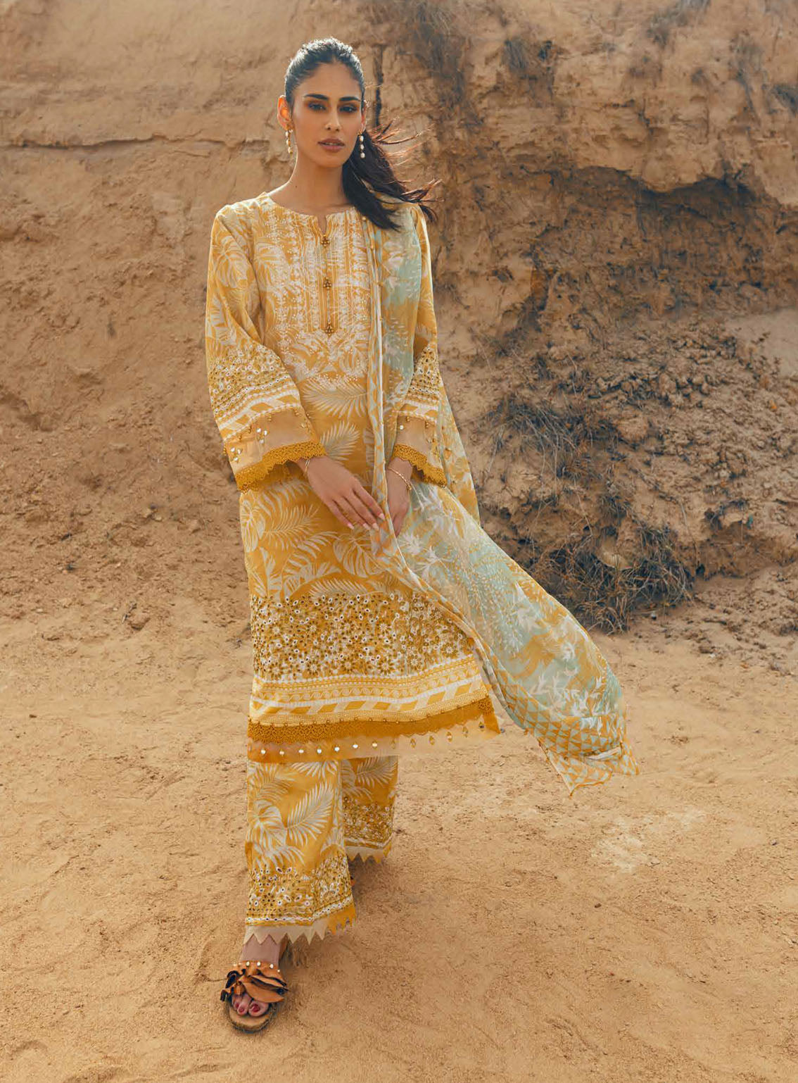 Gardenia By Nureh Chikankari Lawn 3 Piece Unstitched Suit NU24GC NSG-157 Gardenia By Nureh Chikankari Lawn 3 Piece Unstitched Suit NU24GC NSG-157