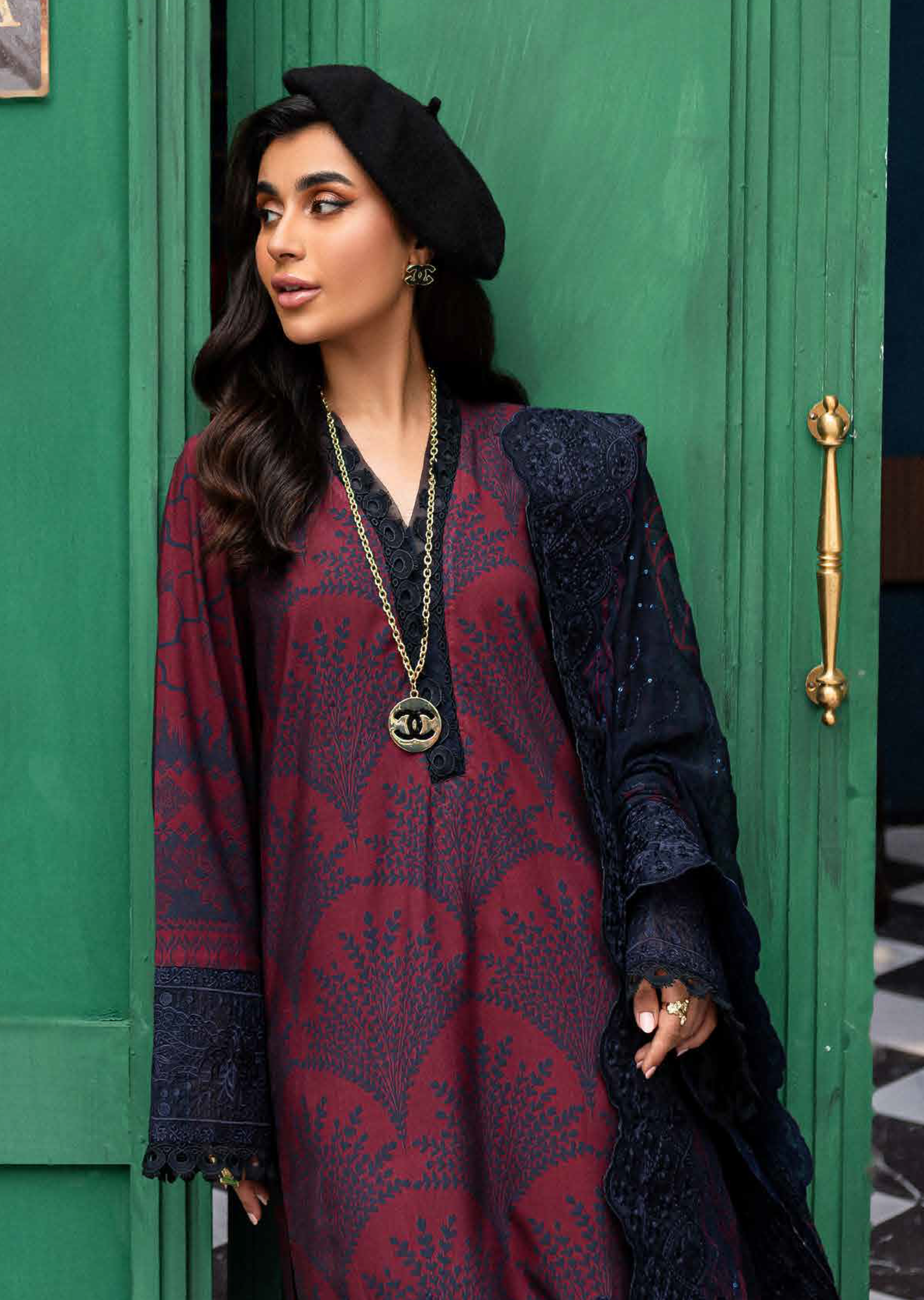 Gardenia By Nureh Embroidered Slub Linen 3 Piece Unstitched Suit NU24GL NSG-159 Gardenia By Nureh Embroidered Slub Linen 3 Piece Unstitched Suit NU24GL NSG-159