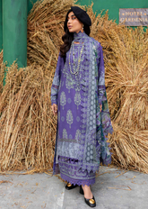 Gardenia By Nureh Embroidered Slub Linen 3 Piece Unstitched Suit NU24GL NSG-162