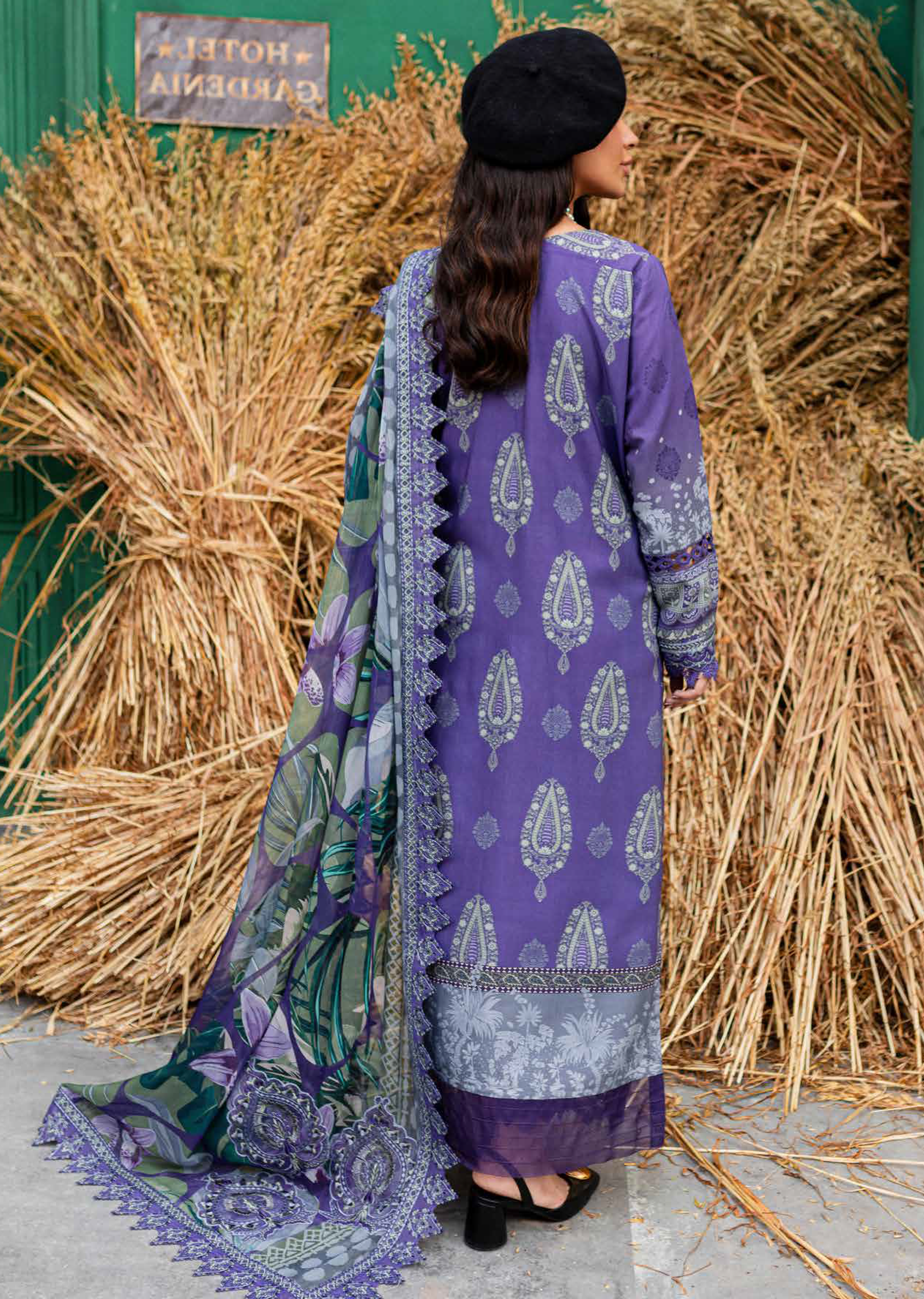 Gardenia By Nureh Embroidered Slub Linen 3 Piece Unstitched Suit NU24GL NSG-162 Gardenia By Nureh Embroidered Slub Linen 3 Piece Unstitched Suit NU24GL NSG-162