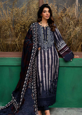 Gardenia By Nureh Embroidered Slub Linen 3 Piece Unstitched Suit NU24GL NSG-165