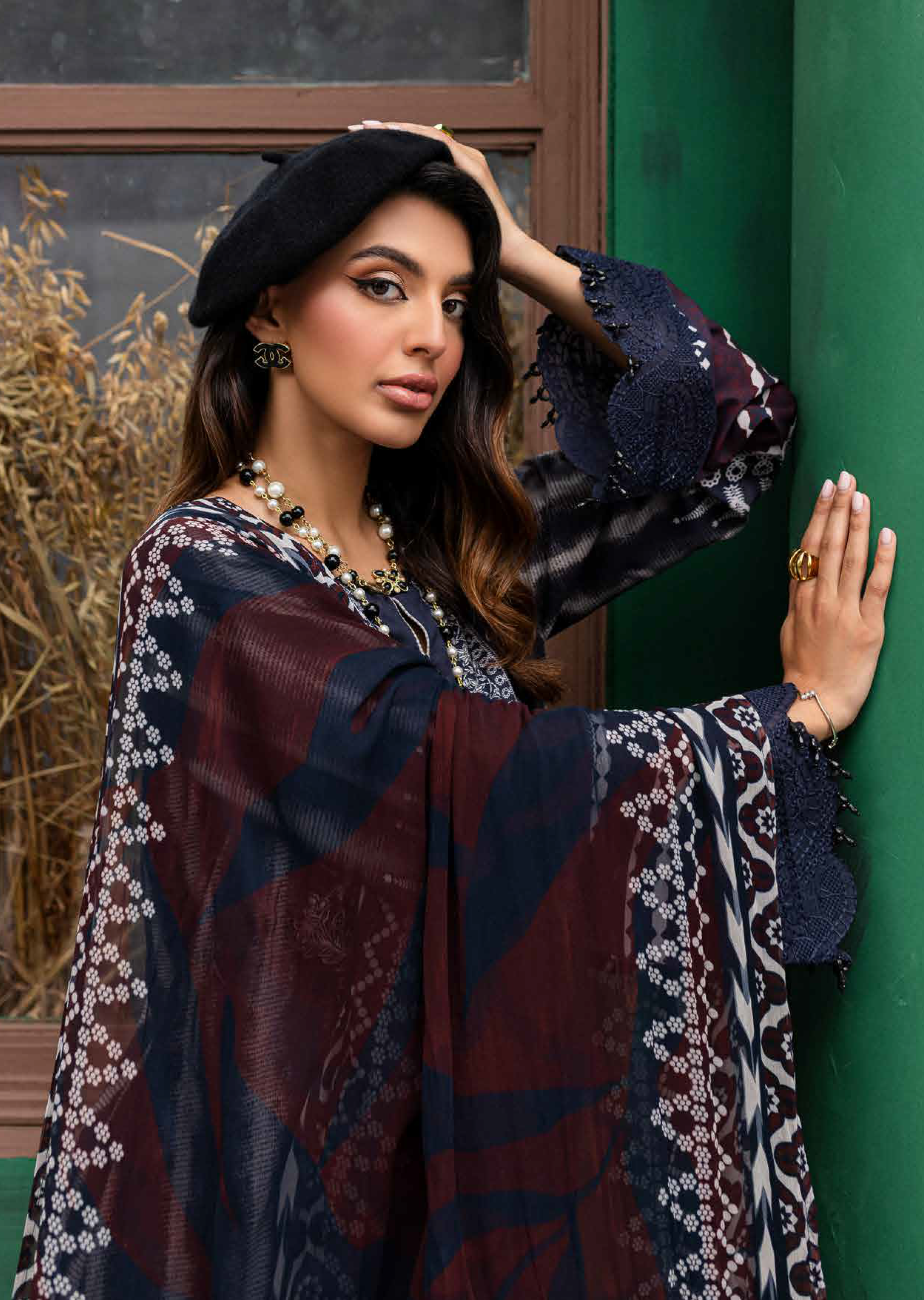 Gardenia By Nureh Embroidered Slub Linen 3 Piece Unstitched Suit NU24GL NSG-165 Gardenia By Nureh Embroidered Slub Linen 3 Piece Unstitched Suit NU24GL NSG-165