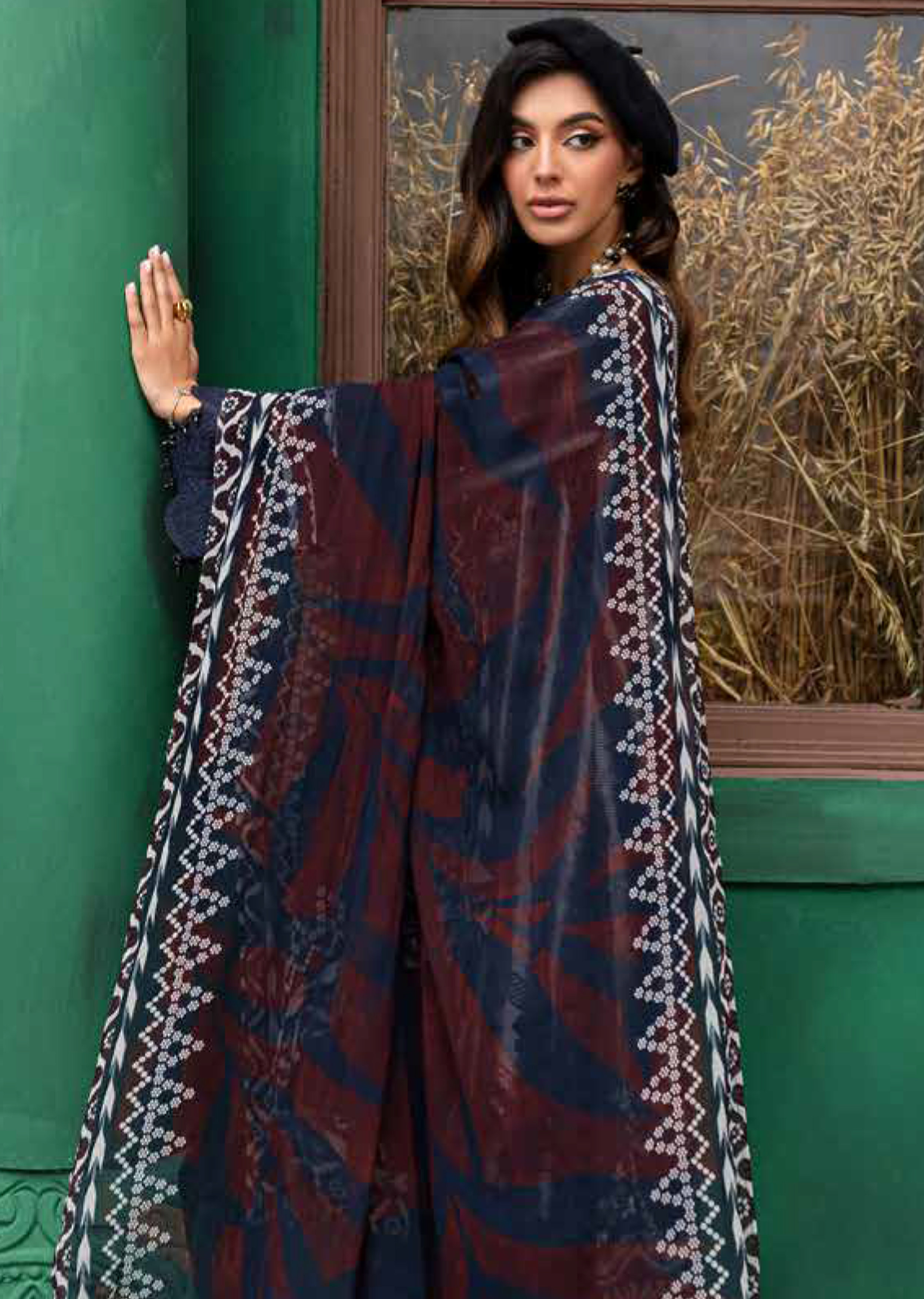 Gardenia By Nureh Embroidered Slub Linen 3 Piece Unstitched Suit NU24GL NSG-165 Gardenia By Nureh Embroidered Slub Linen 3 Piece Unstitched Suit NU24GL NSG-165