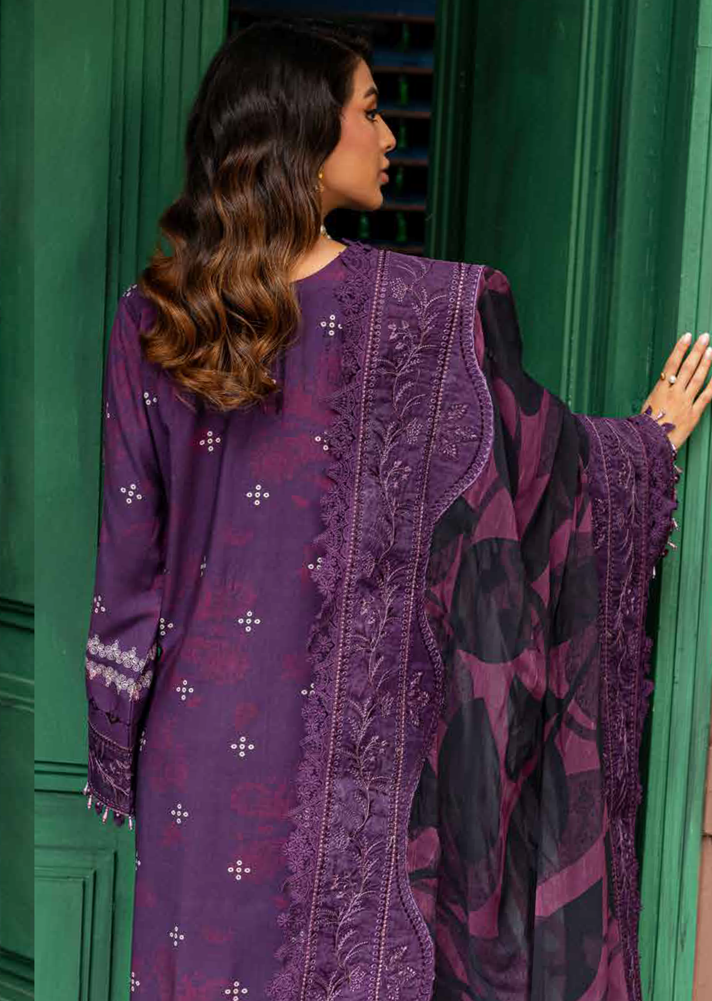 Gardenia By Nureh Embroidered Slub Linen 3 Piece Unstitched Suit NU24GL NSG-166 Gardenia By Nureh Embroidered Slub Linen 3 Piece Unstitched Suit NU24GL NSG-166