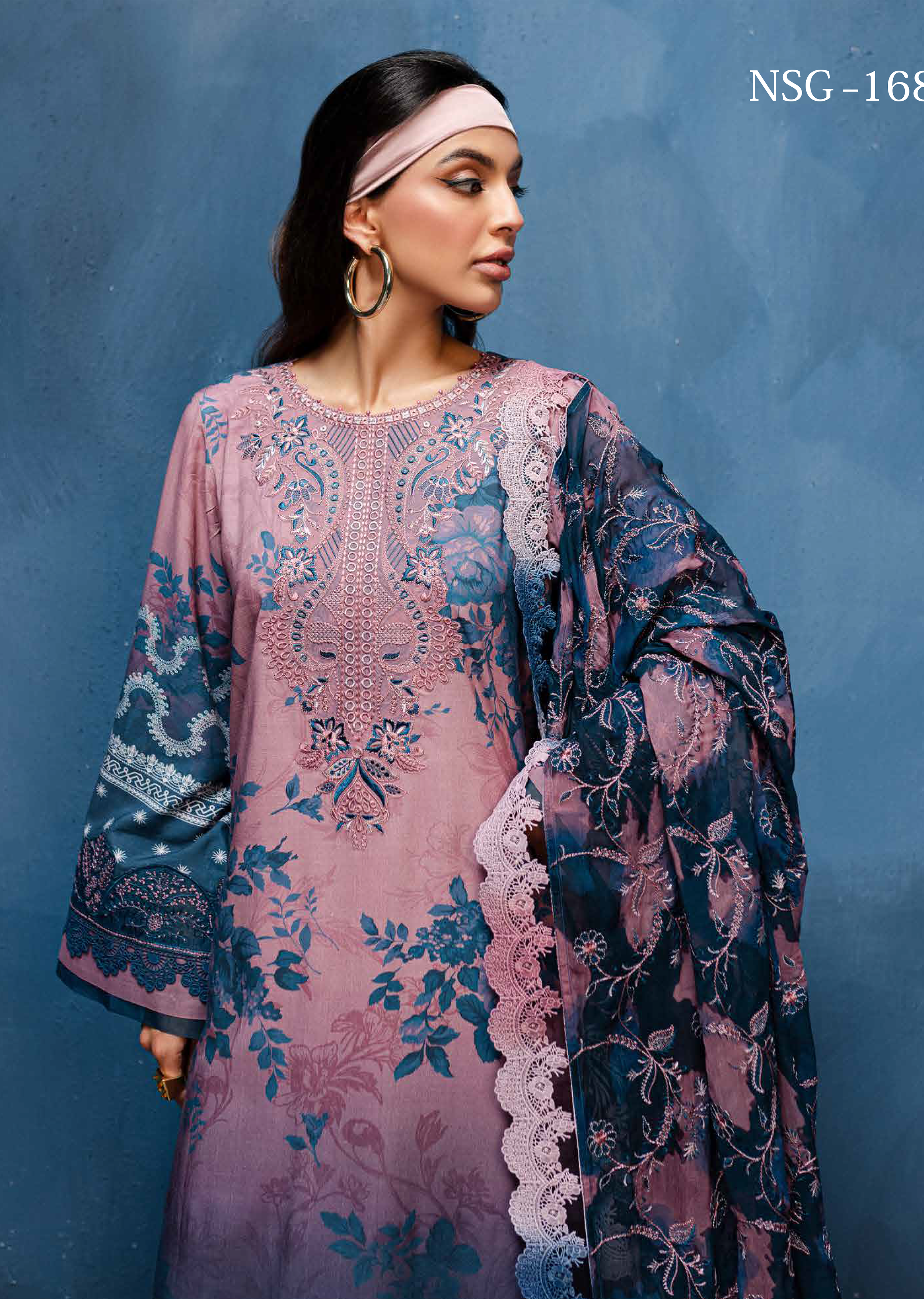Gardenia By Nureh Embroidered Slub Linen 3 Piece Unstitched Suit NU24GL NSG-167 Gardenia By Nureh Embroidered Slub Linen 3 Piece Unstitched Suit NU24GL NSG-167