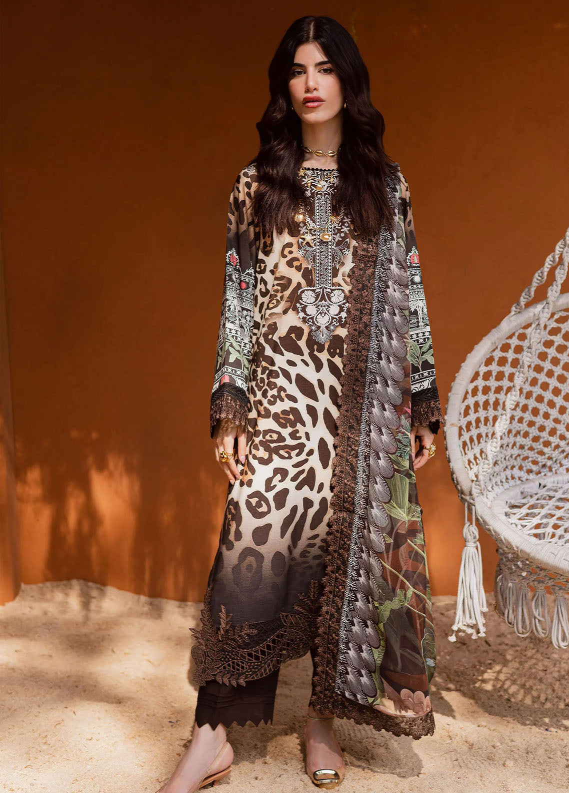 Gardenia By Nureh Embroidered Viscose Slub Linen 3 Piece Unstitched Suit NU25GVSL D-NEW-85 Gardenia By Nureh Embroidered Viscose Slub Linen 3 Piece Unstitched Suit NU25GVSL D-NEW-85