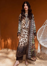 Gardenia By Nureh Embroidered Viscose Slub Linen 3 Piece Unstitched Suit NU25GVSL D-NEW-85