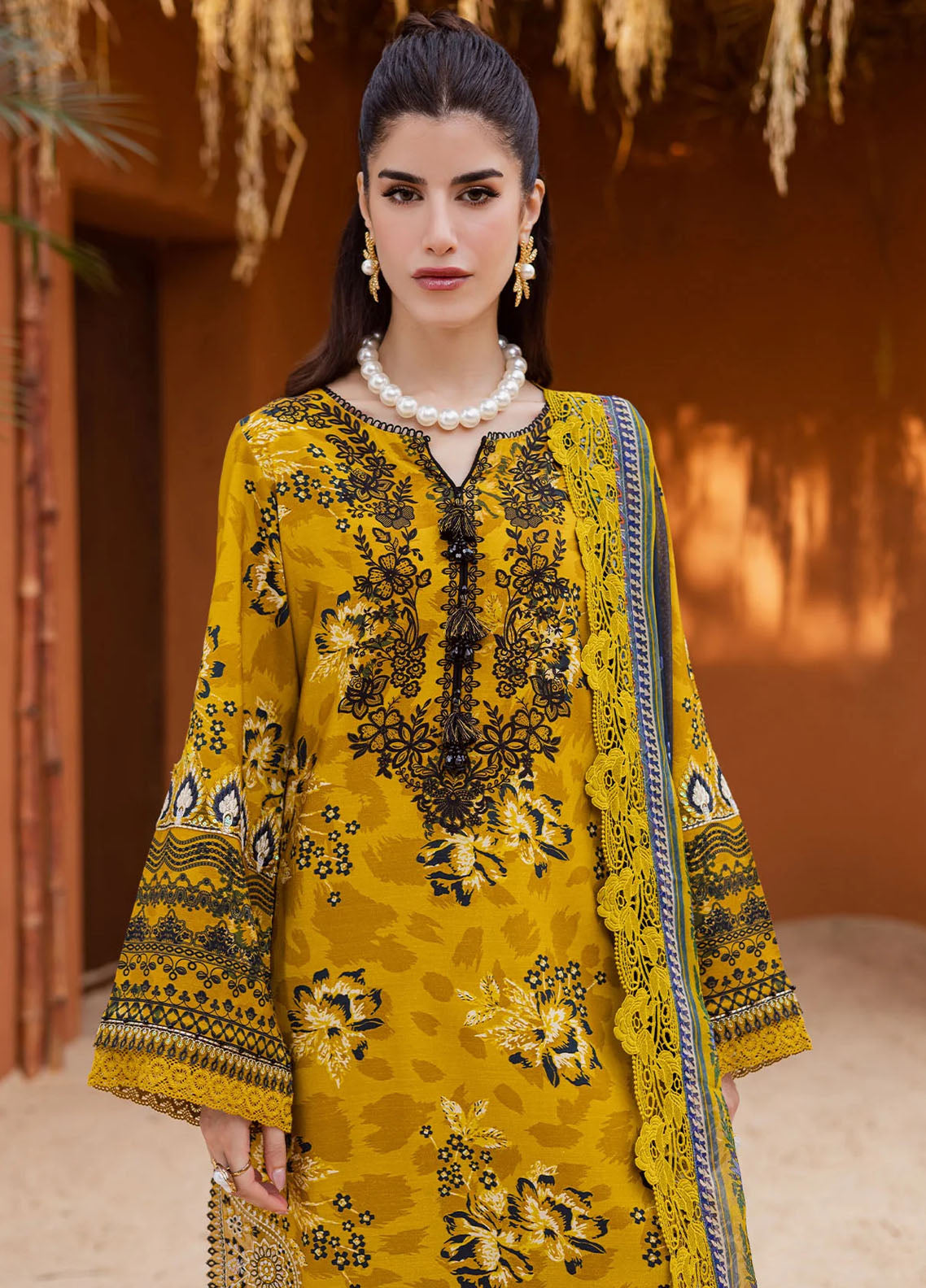 Gardenia By Nureh Embroidered Viscose Slub Linen 3 Piece Unstitched Suit NU25GVSL D-NEW-87 Gardenia By Nureh Embroidered Viscose Slub Linen 3 Piece Unstitched Suit NU25GVSL D-NEW-87