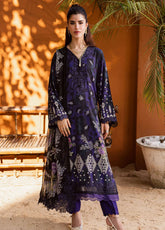 Gardenia By Nureh Embroidered Viscose Slub Linen 3 Piece Unstitched Suit NU25GVSL D-NEW-88