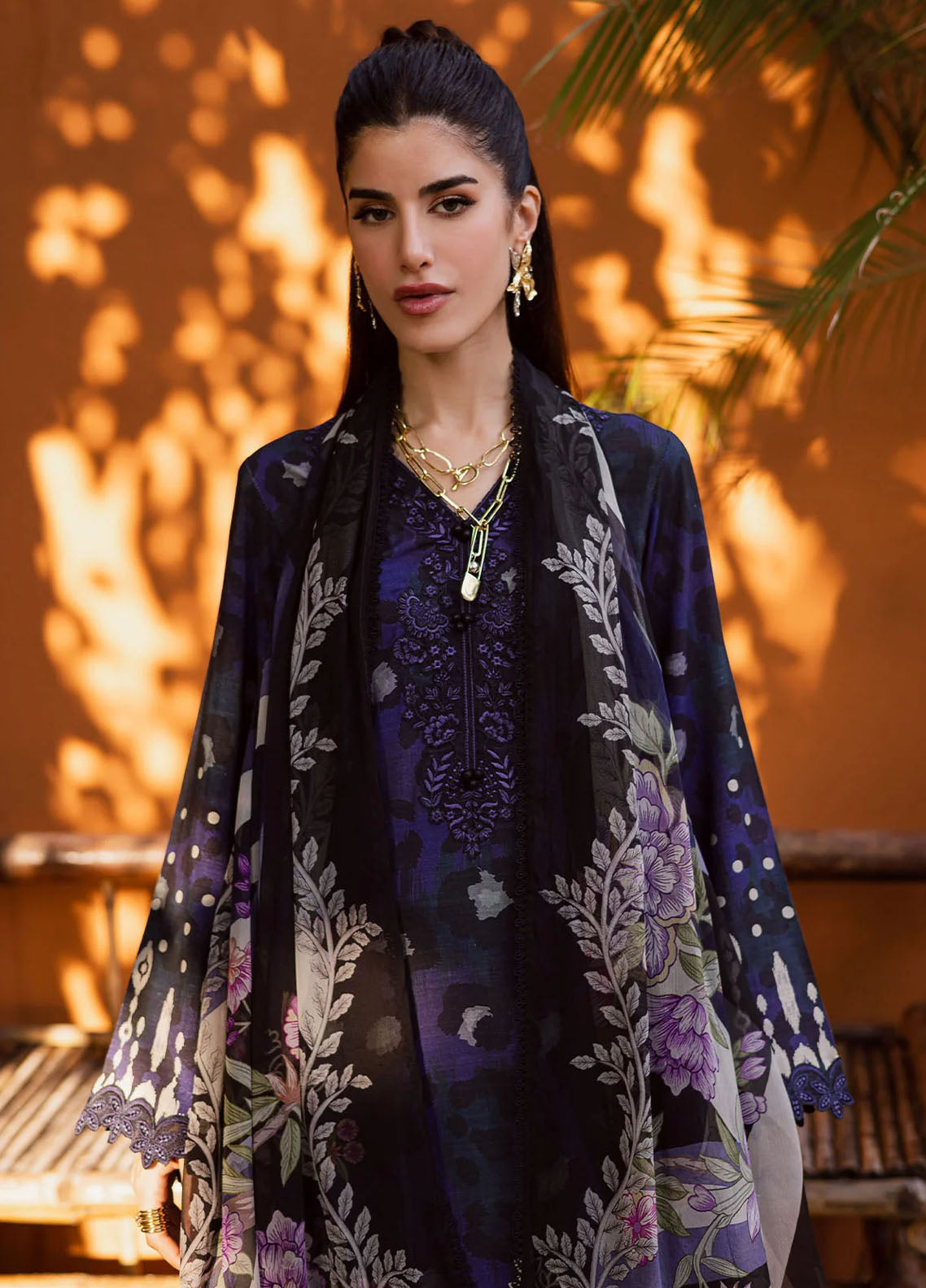 Gardenia By Nureh Embroidered Viscose Slub Linen 3 Piece Unstitched Suit NU25GVSL D-NEW-88 Gardenia By Nureh Embroidered Viscose Slub Linen 3 Piece Unstitched Suit NU25GVSL D-NEW-88