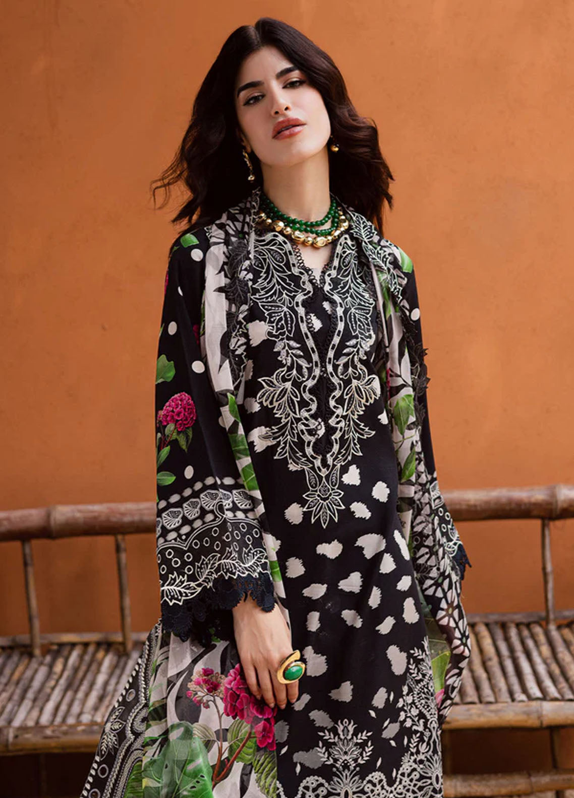 Gardenia By Nureh Embroidered Viscose Slub Linen 3 Piece Unstitched Suit NU25GVSL D-NEW-90 Gardenia By Nureh Embroidered Viscose Slub Linen 3 Piece Unstitched Suit NU25GVSL D-NEW-90