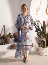 Ghazal By Ramsha Luxury Embroidered Lawn 3 Piece Unstitched Suit RM24LEL G-204