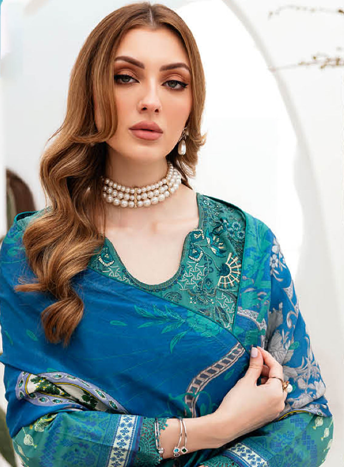 Ghazal By Ramsha Luxury Embroidered Lawn 3 Piece Unstitched Suit RM24LEL G-206 Ghazal By Ramsha Luxury Embroidered Lawn 3 Piece Unstitched Suit RM24LEL G-206